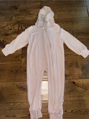 Kyte Baby Jersey Bamboo Hooded Romper in Sunset Size 18/24 Month